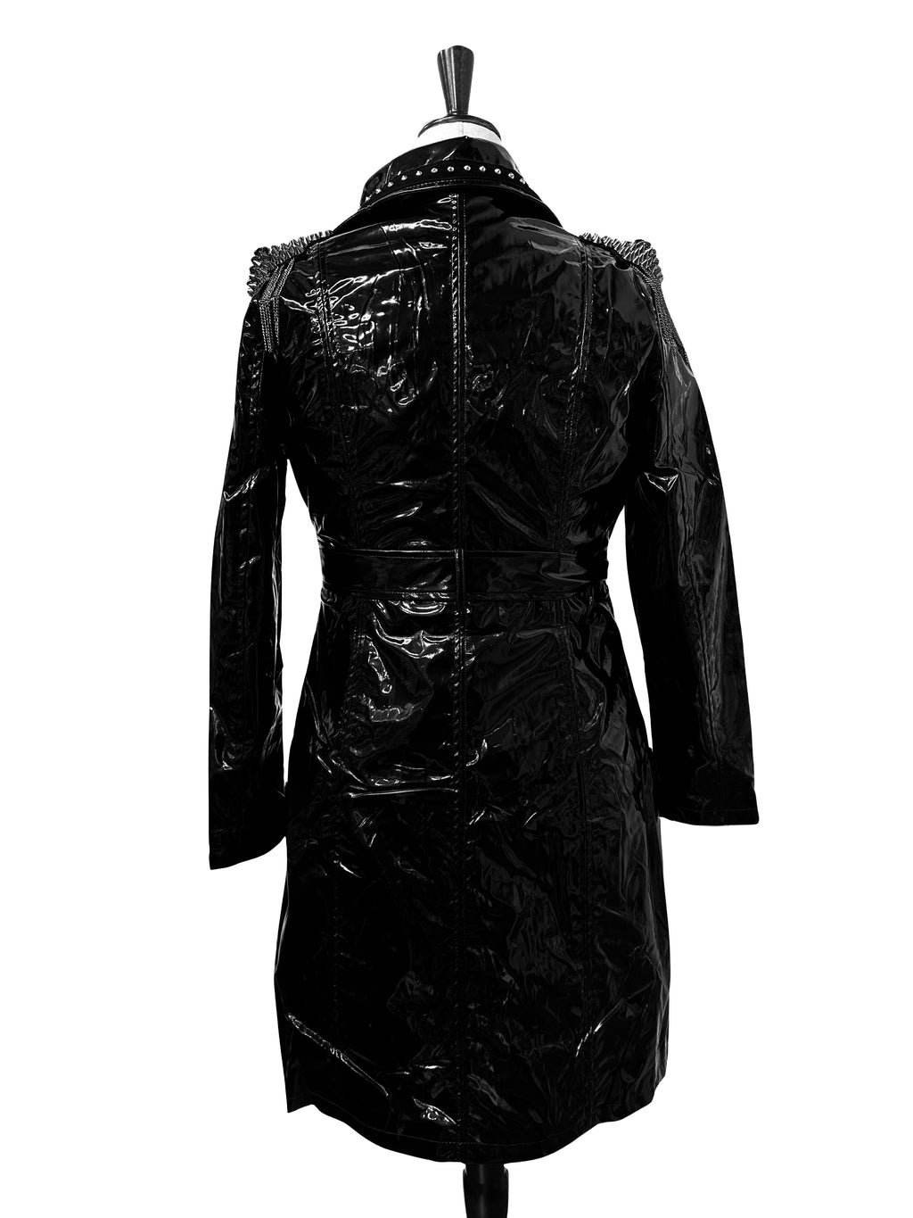 Black Vinyl Punk Trench