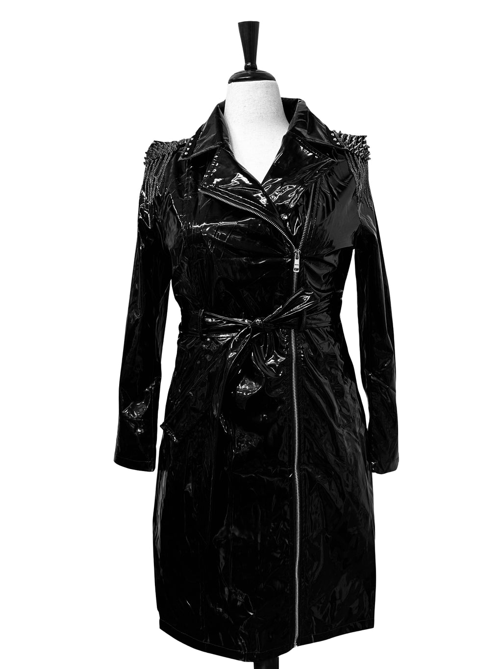Black Vinyl Punk Trench