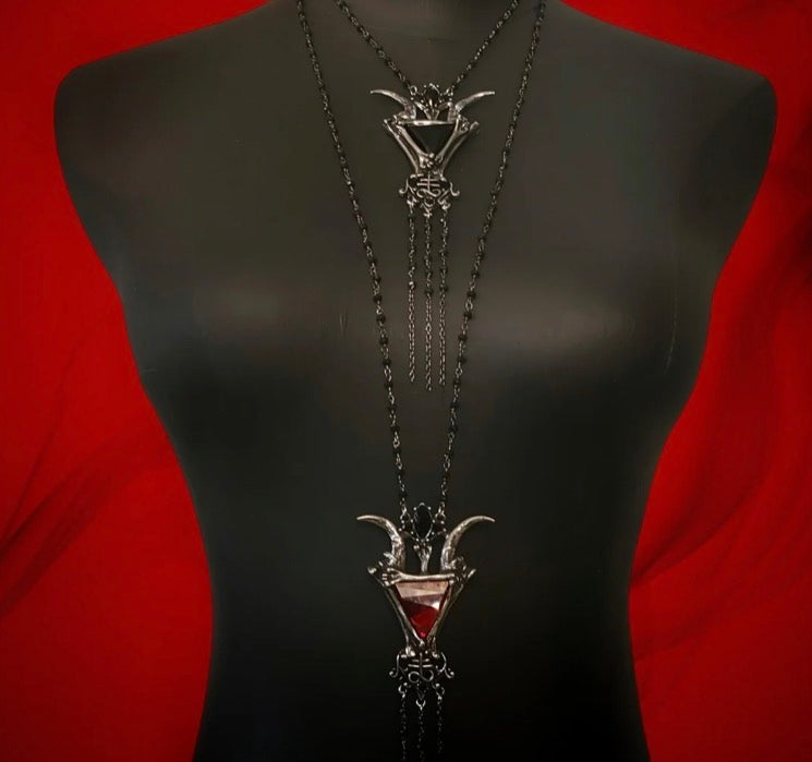 Crystal Baphomet Necklace By Martha Rotten