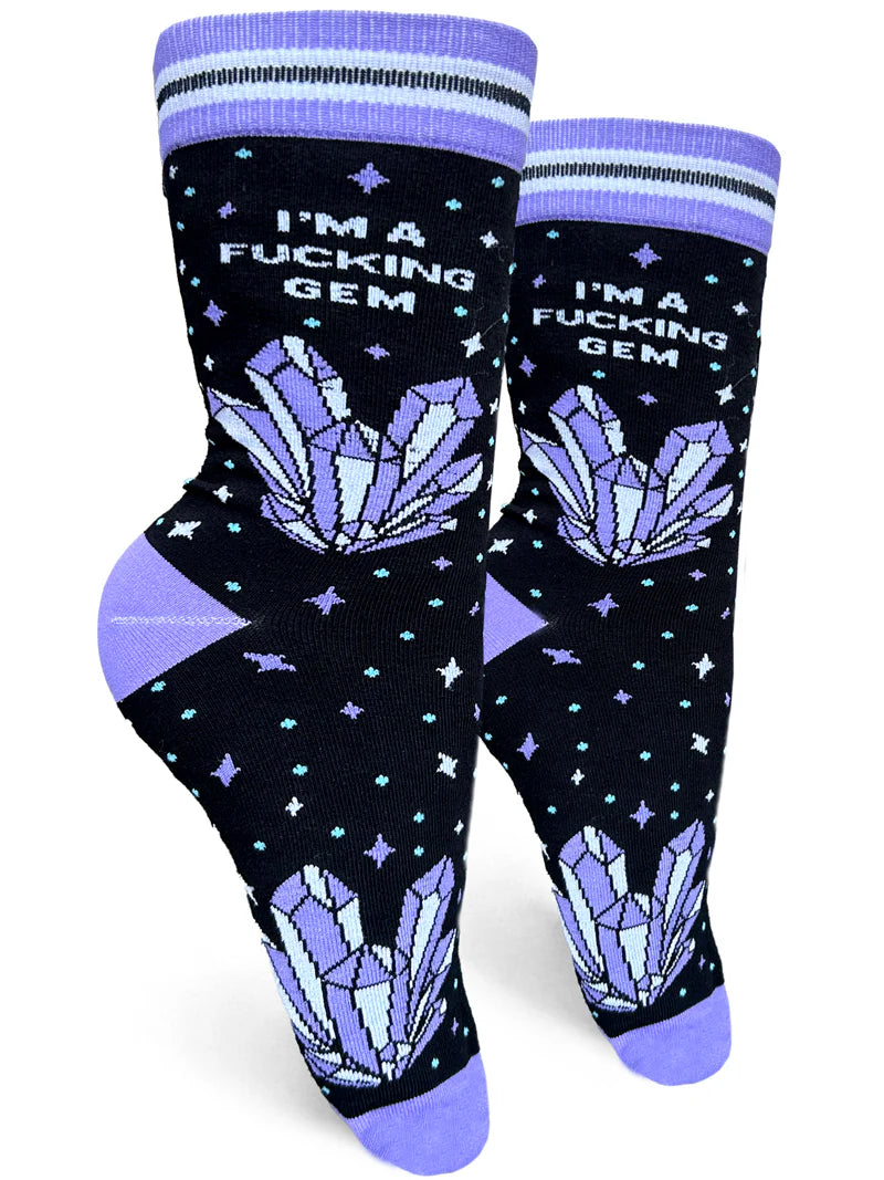 I'm A Fuckin' Gem Women's Crew Socks