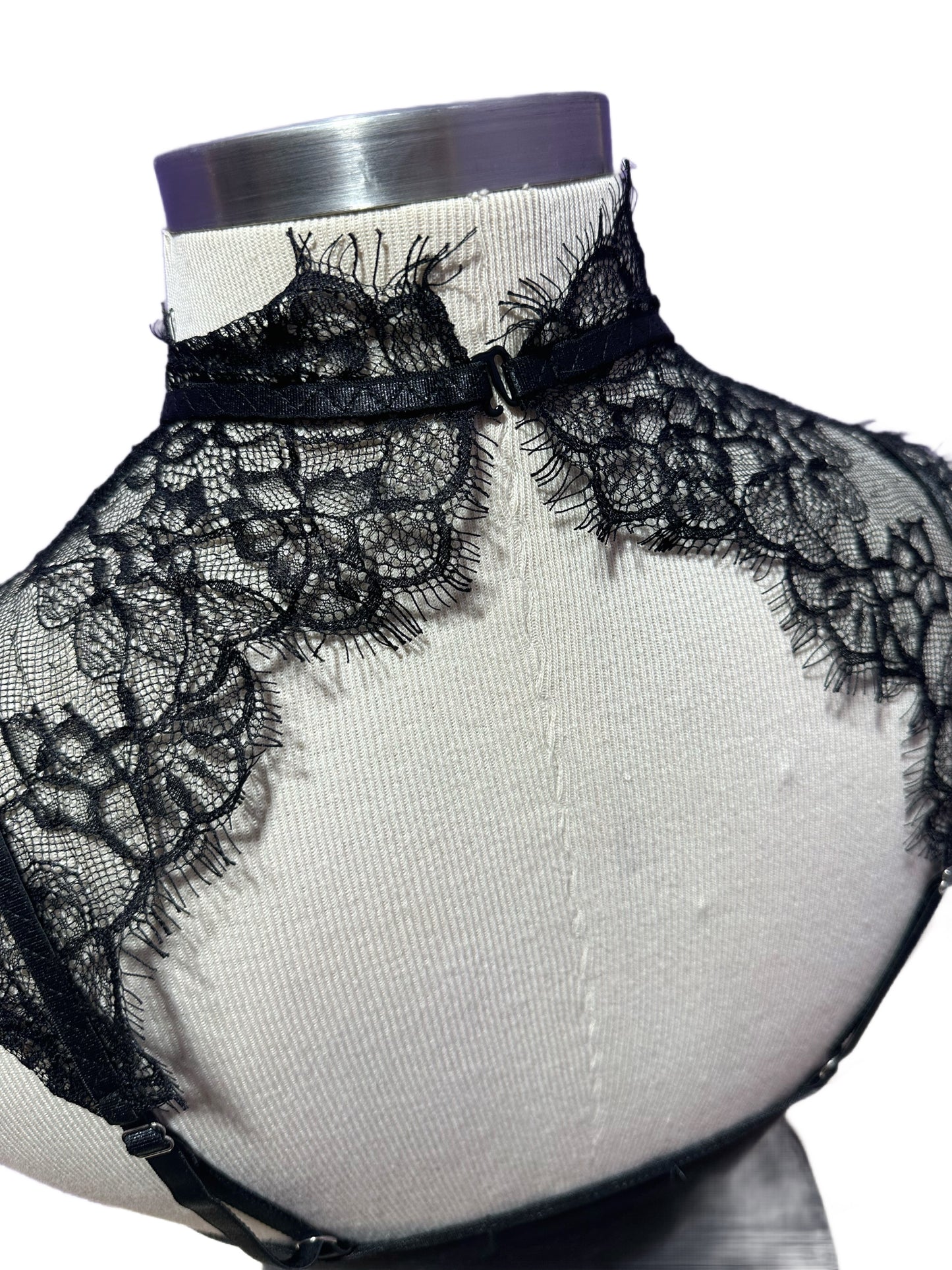 Lace Rivet Body Suit