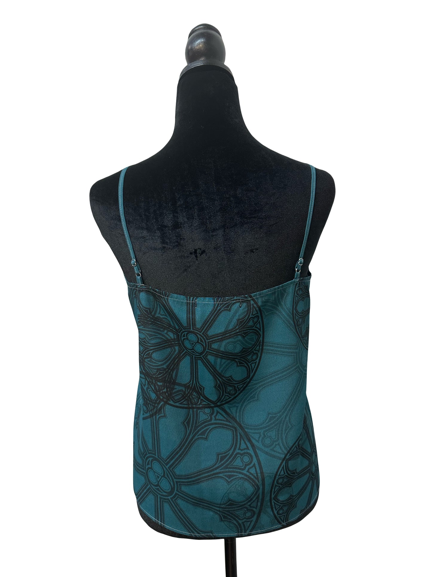 Teal Rose Window Camisole