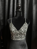 Gothic Lattice Bralette in Cotton Bamboo - Angel's House of Design Co.