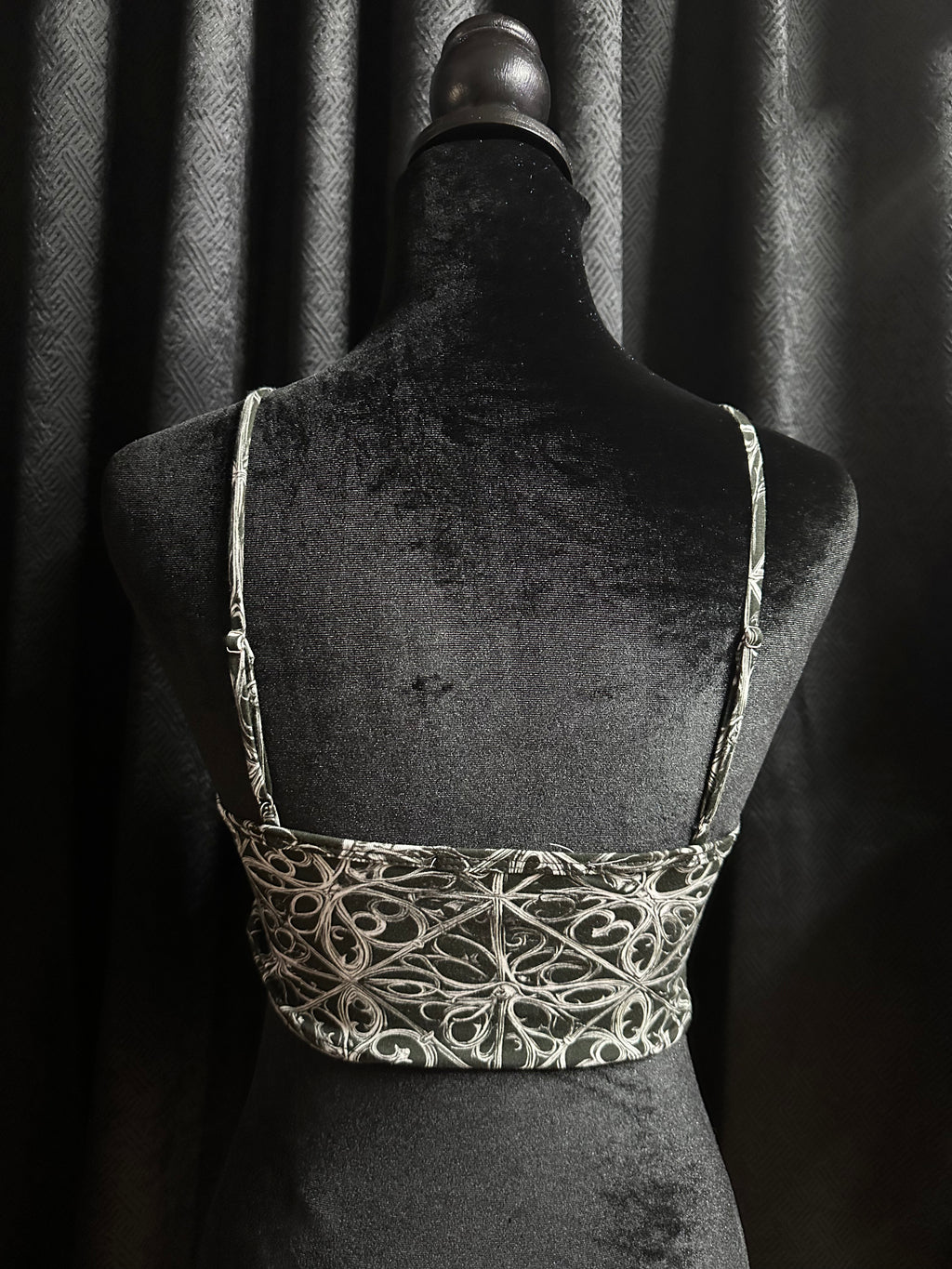 Gothic Lattice Bralette in Cotton Bamboo - Angel's House of Design Co.