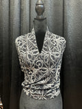 Gothic Lattice Surplice Top in Cotton Bamboo Blend - Angel's House of Design Co.