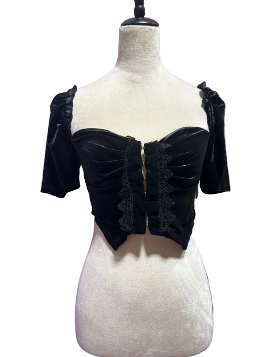 Gothic Velvet Crop