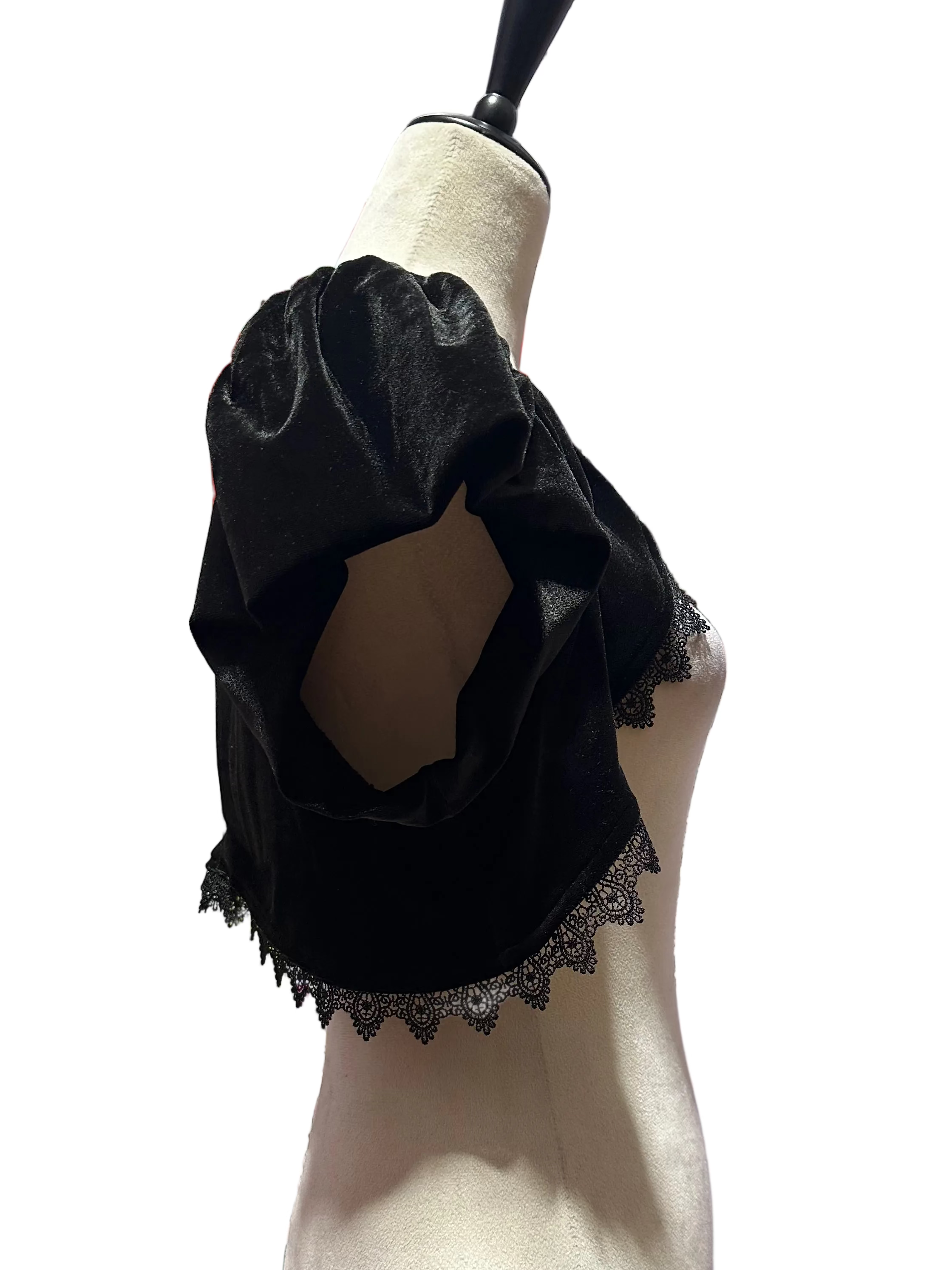 Little Velvet Shrug with Cap Sleeves - Angel's House of Design Co.