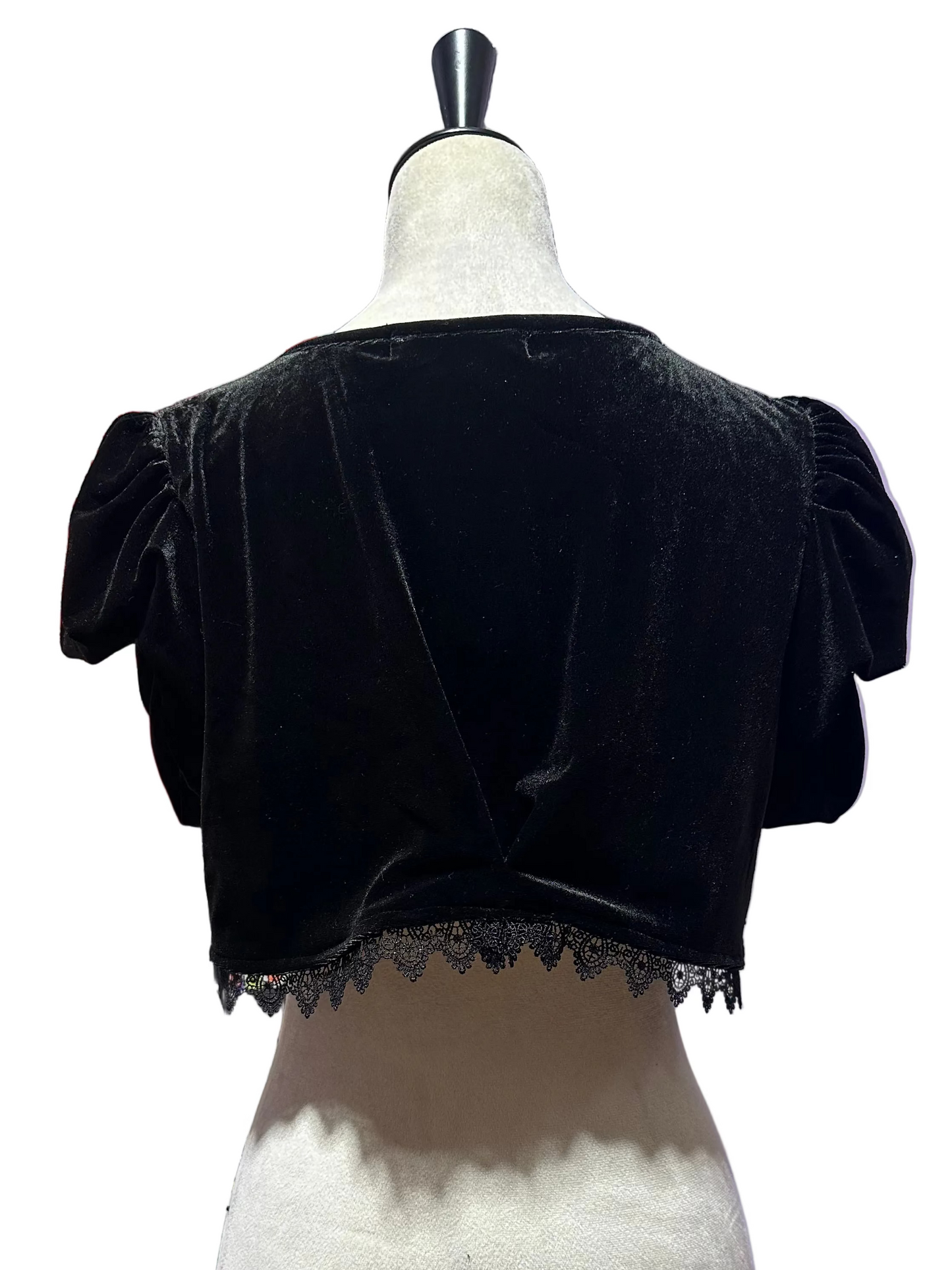 Cap Sleeve Velvet Shrug