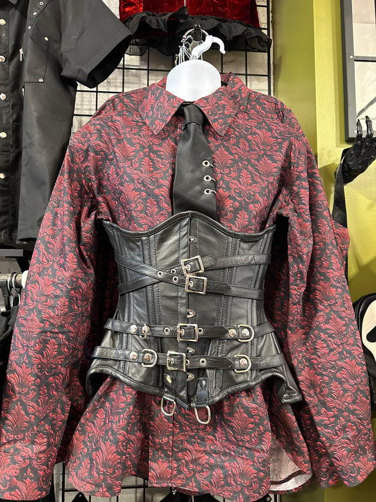 Men’s Leather Underbust Corset