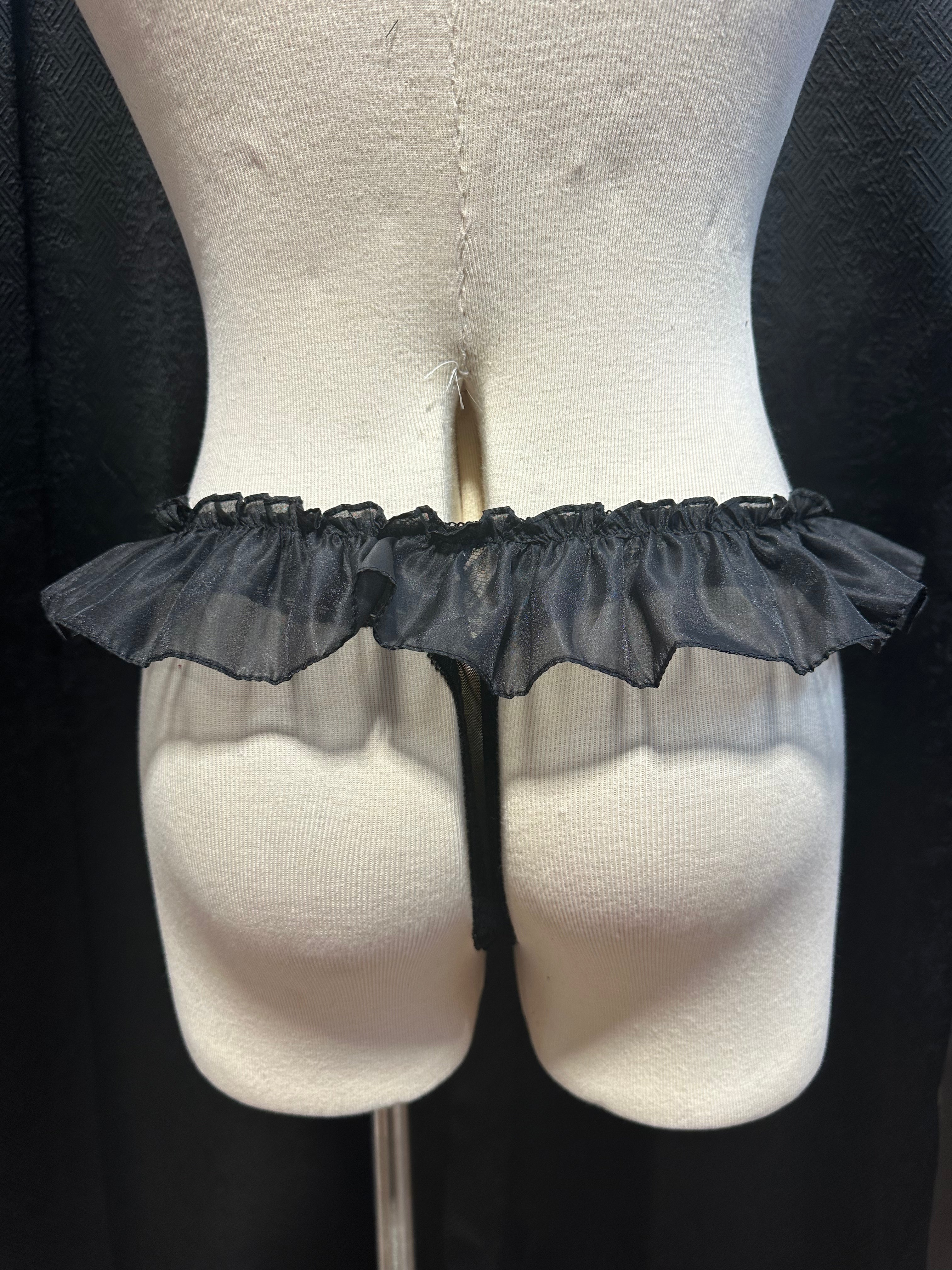 Fang Around Thong Frill Panties White - Angel's House of Design Co.