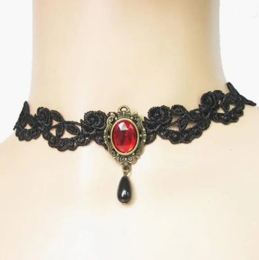 Vampire's Jewel Choker Necklace