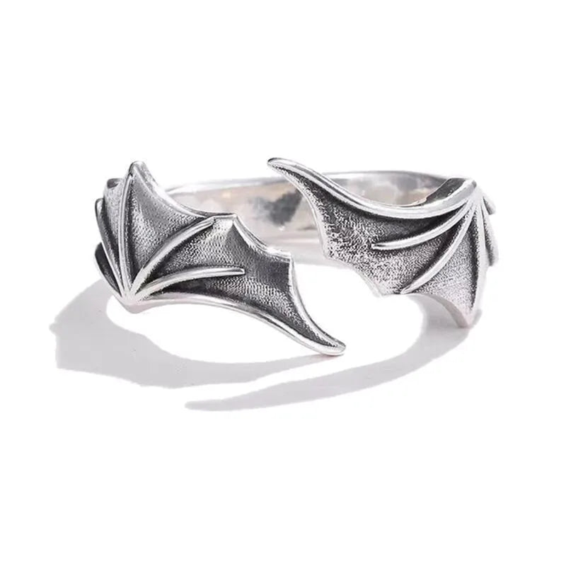 Devil Wings Silver Ring