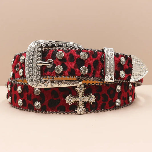 Red Leopard Blintz Belt