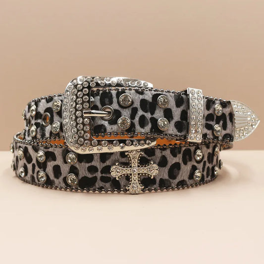 Gray Leopard Blintz Belt