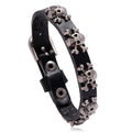 Skull and Crossbone PU leather Bracelet