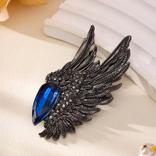 Angel Wings with Blue Jewel