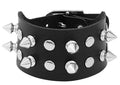 Punk Spike and Stud Cuff with Belt Closure