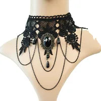 Goth Queen Lace Choker Necklace
