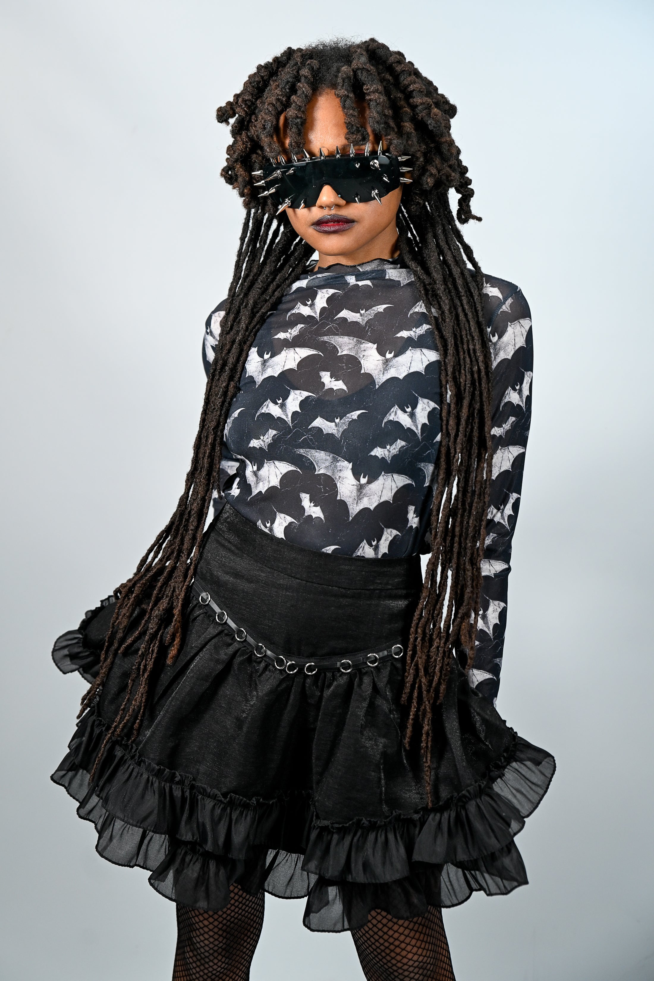 Black Ruffle Skirt