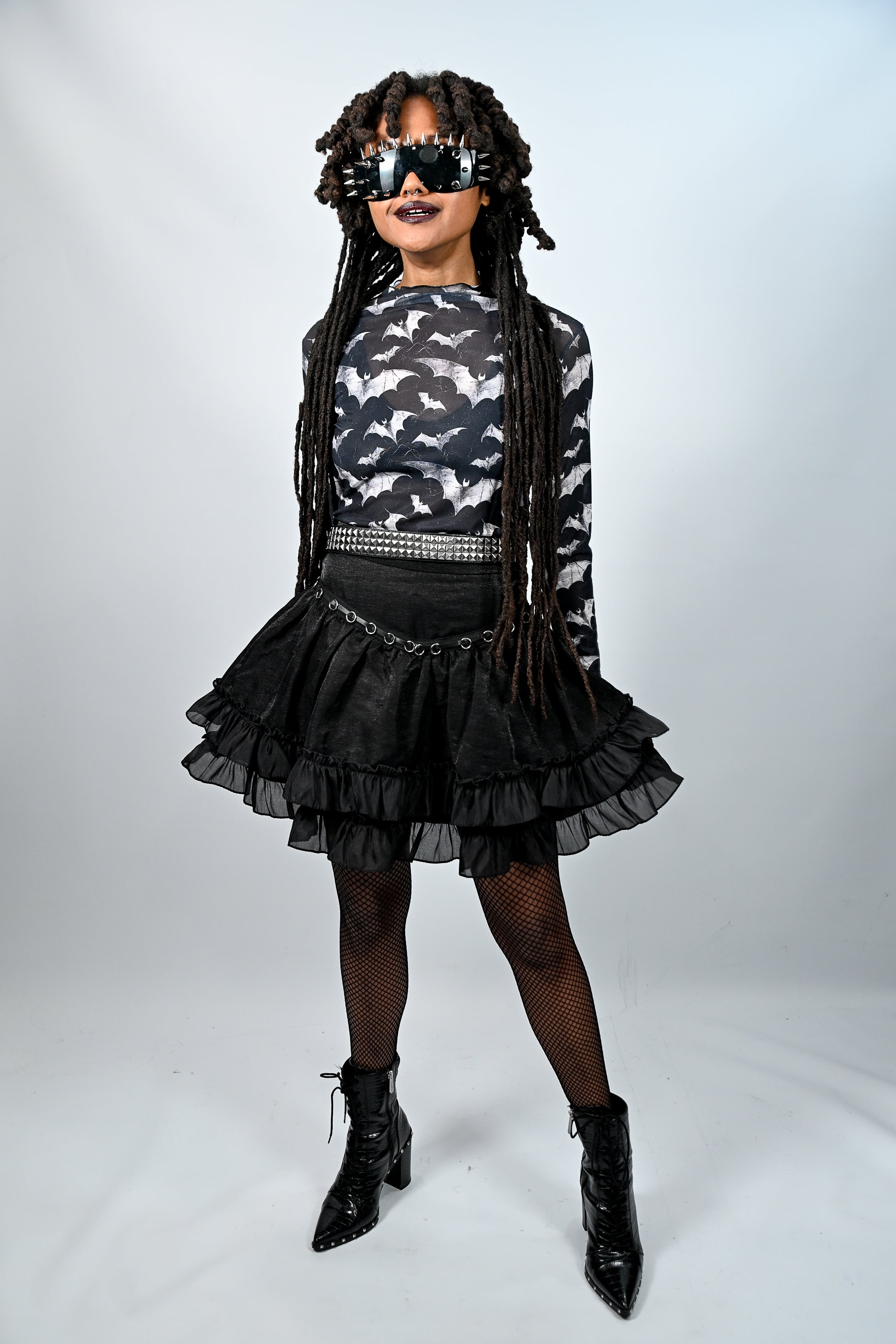 Black Ruffle Skirt