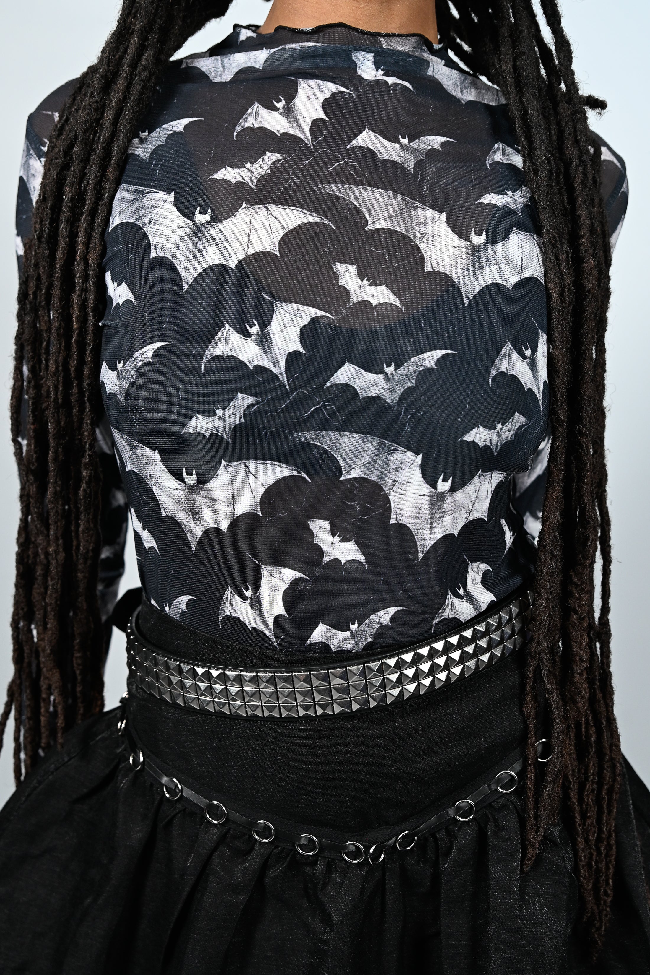 Nocturnal Bat Mesh Long Sleeve Shirt