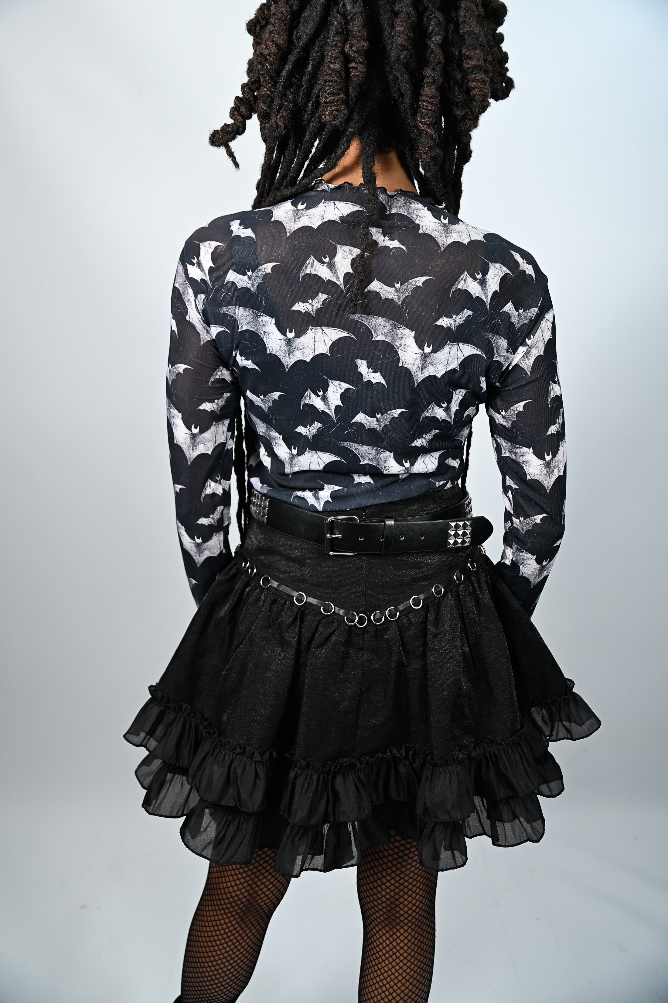 Black Ruffle Skirt