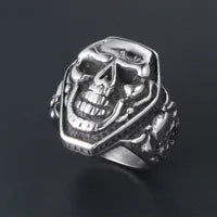 Coffin Shaped Skull Ring