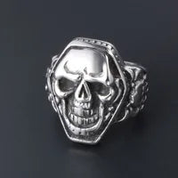 Coffin Shaped Skull Ring