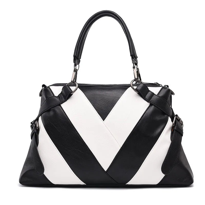 Black & White Chevron Handbag