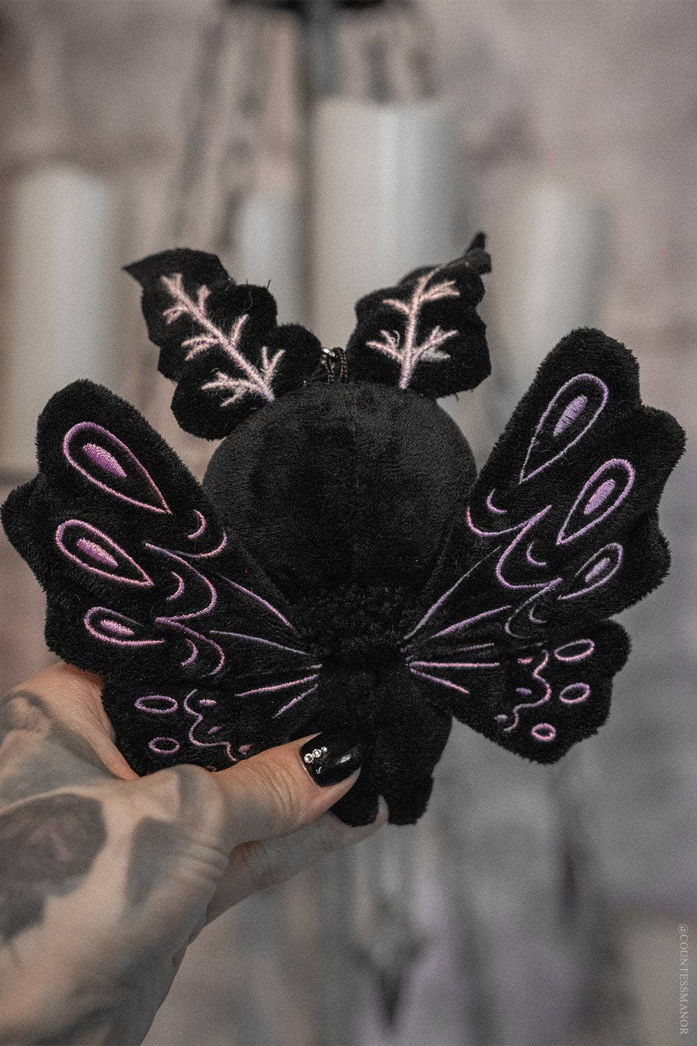 Lunar Moth Plush Keychain