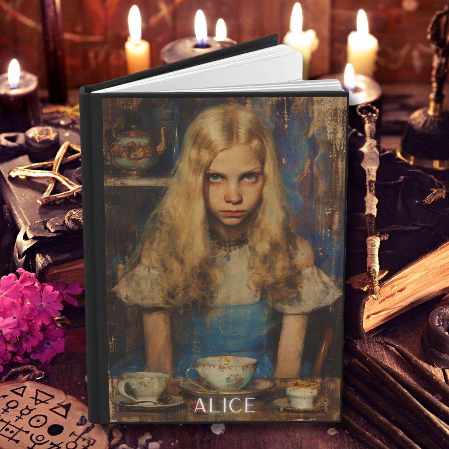 Alice in Wonderland Hardcover Journal - Stylish Accessories