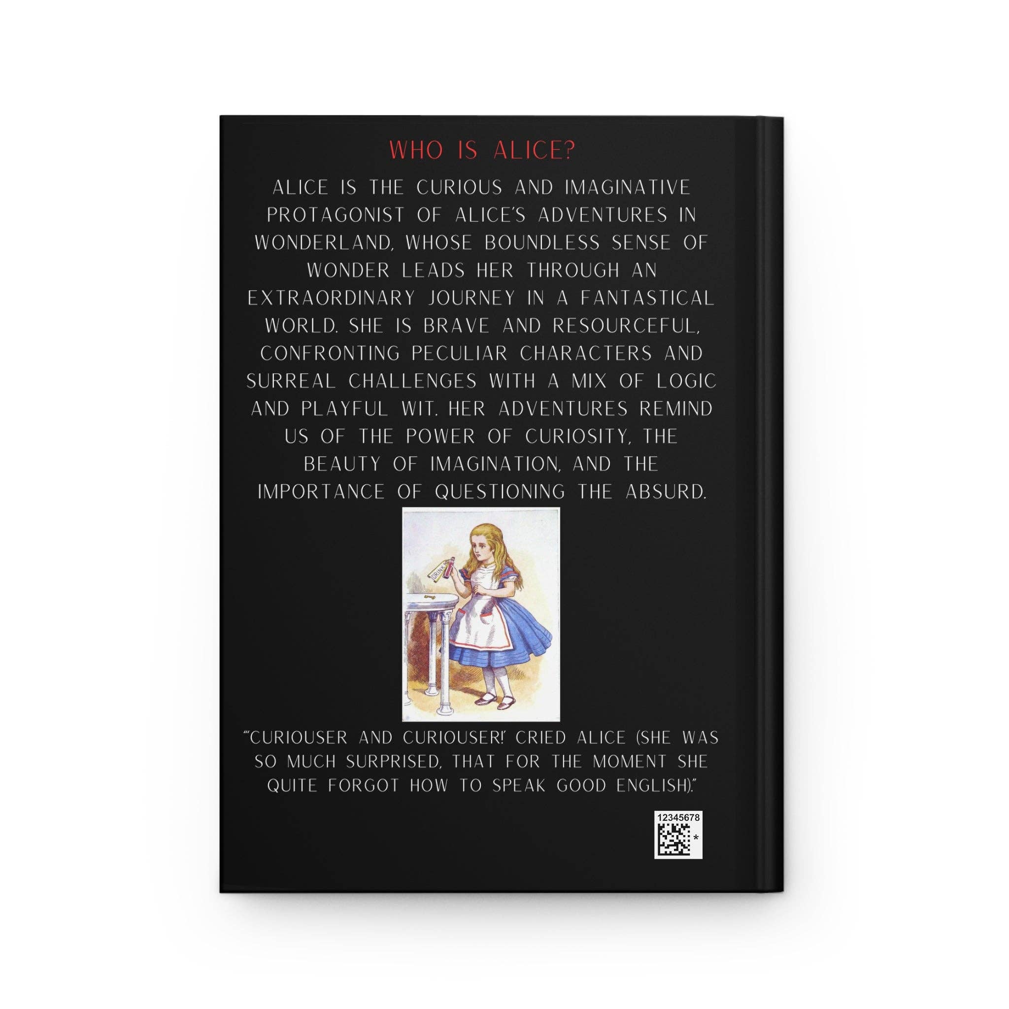 Alice in Wonderland Hardcover Journal - Stylish Accessories