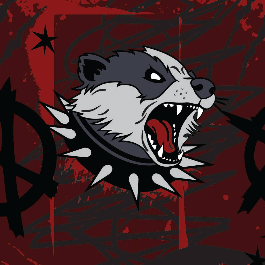Anarchy Badger Crew Socks - Angel's House of Design Co.