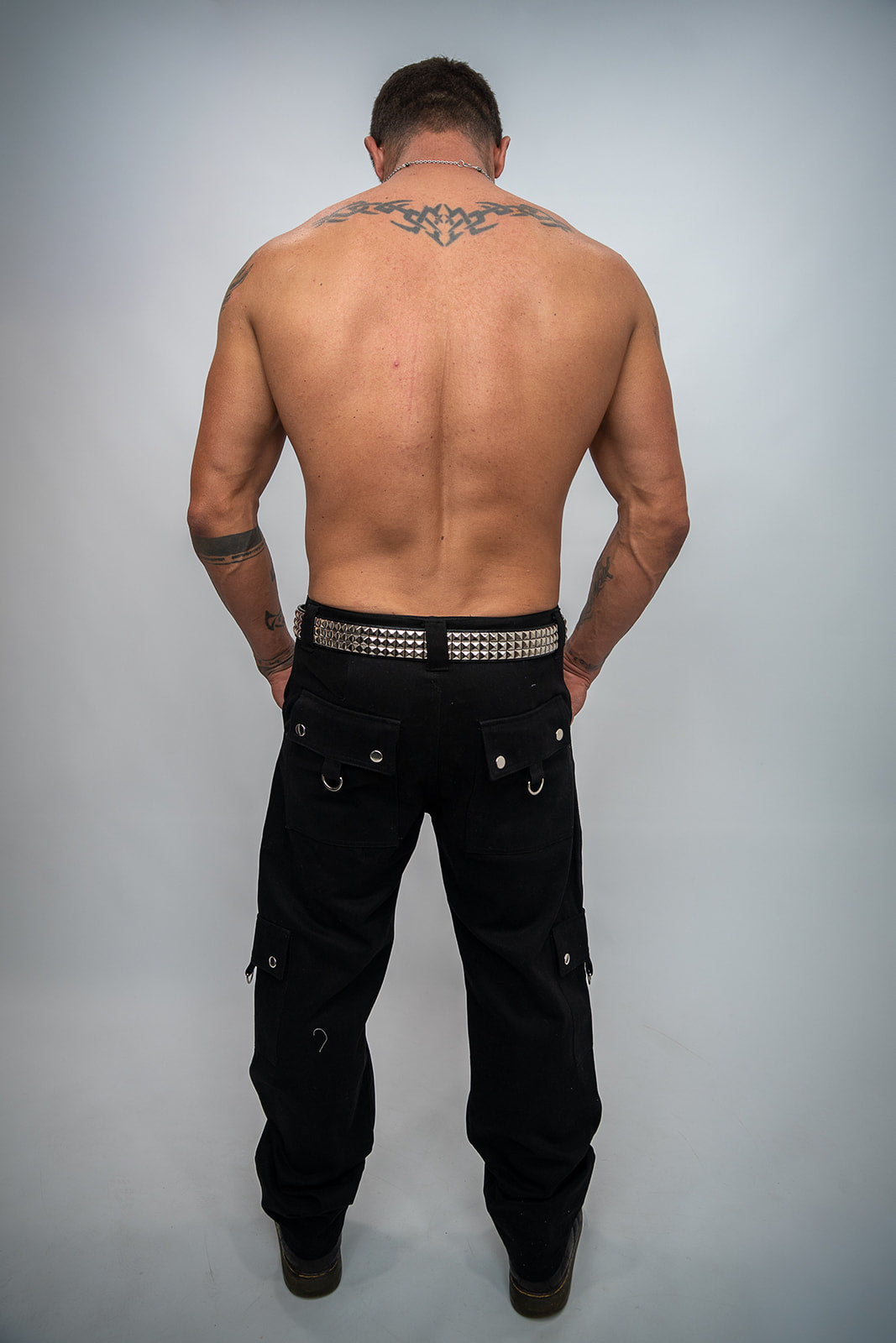 Black Cargo Tri-Trim Jeans