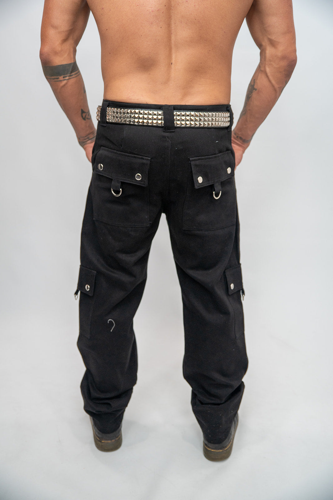 Black Cargo Tri-Trim Jeans