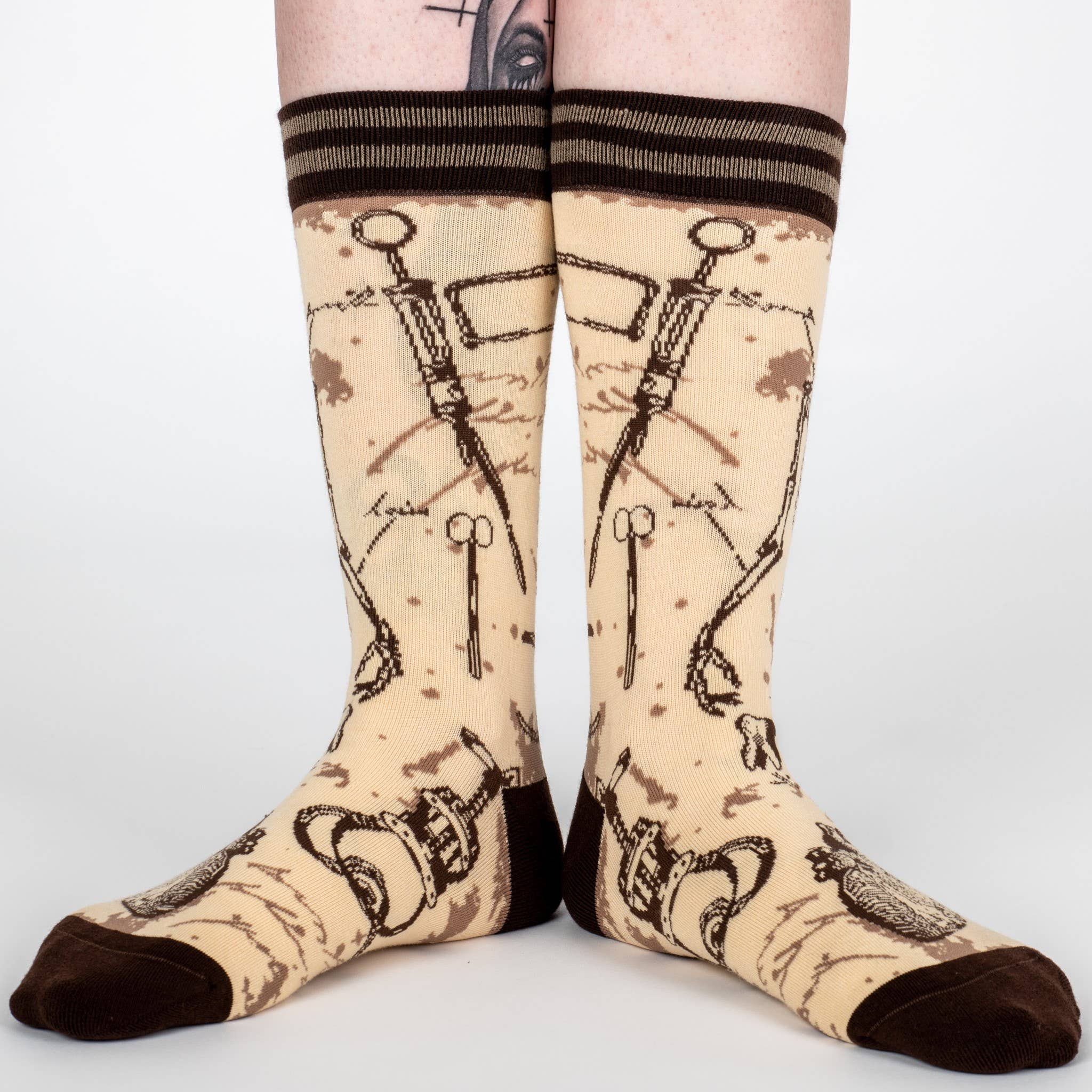 Antique Medical Crew Socks - Angel's House of Design Co.