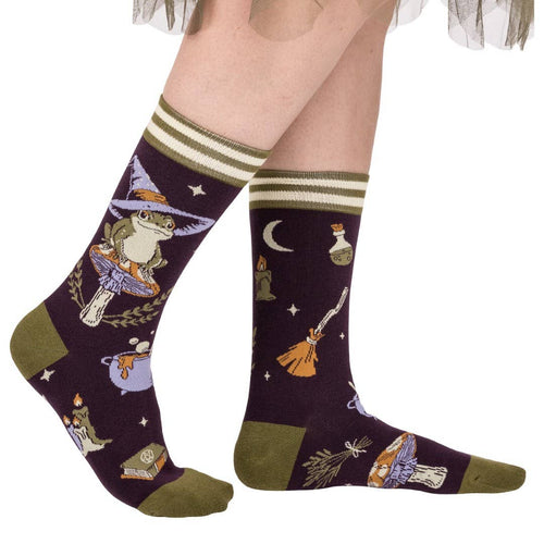 Archtoad of Hatville Crew Socks - Angel's House of Design Co.