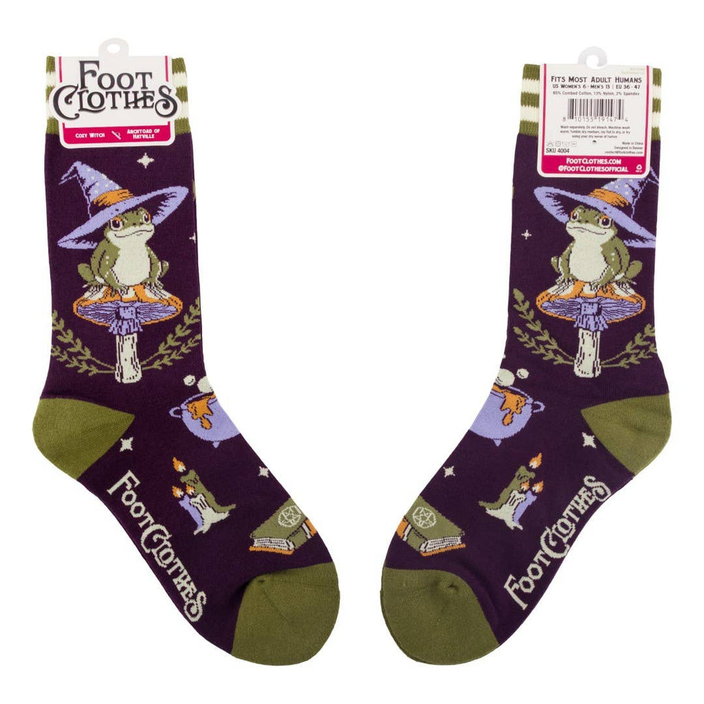 Archtoad of Hatville Crew Socks - Angel's House of Design Co.