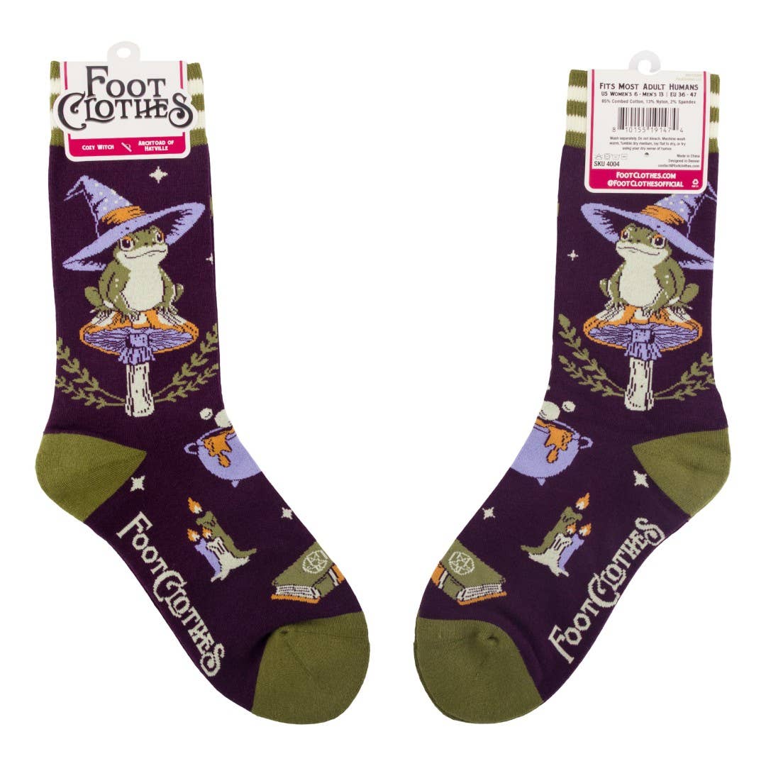 Archtoad of Hatville Crew Socks - Angel's House of Design Co.