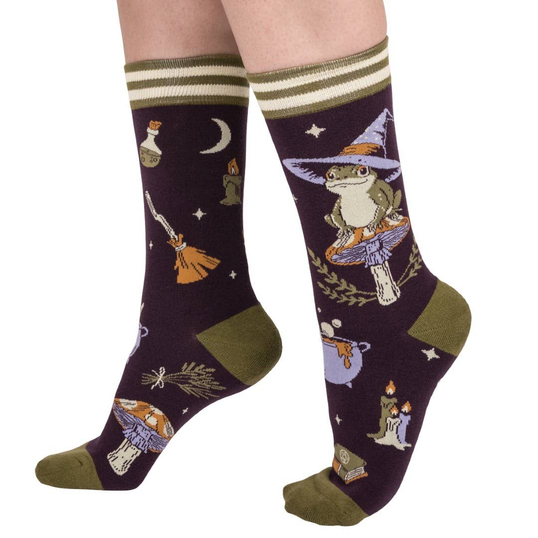 Archtoad of Hatville Crew Socks - Angel's House of Design Co.