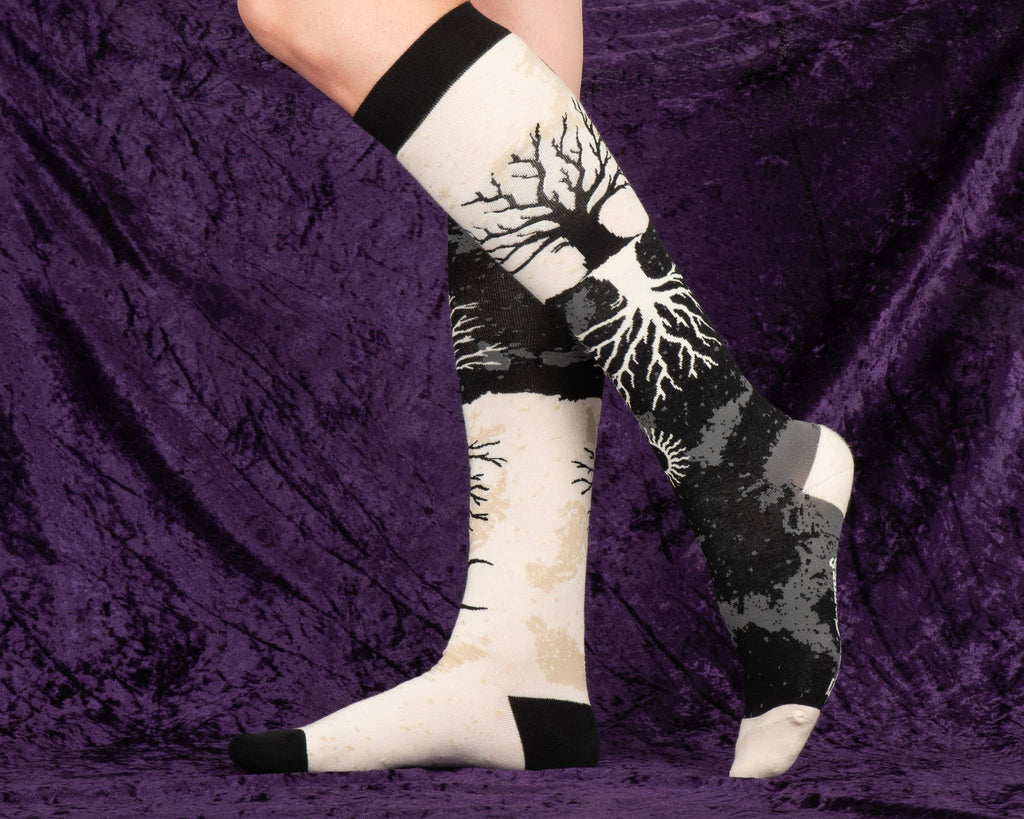 As Above So Below Tree Knee High Socks - Angel's House of Design Co.