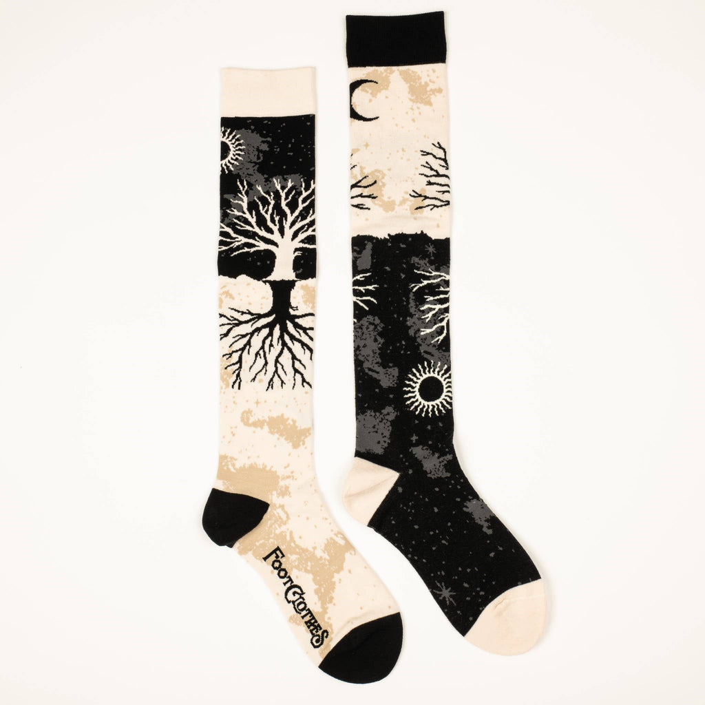 As Above So Below Tree Knee High Socks - Angel's House of Design Co.