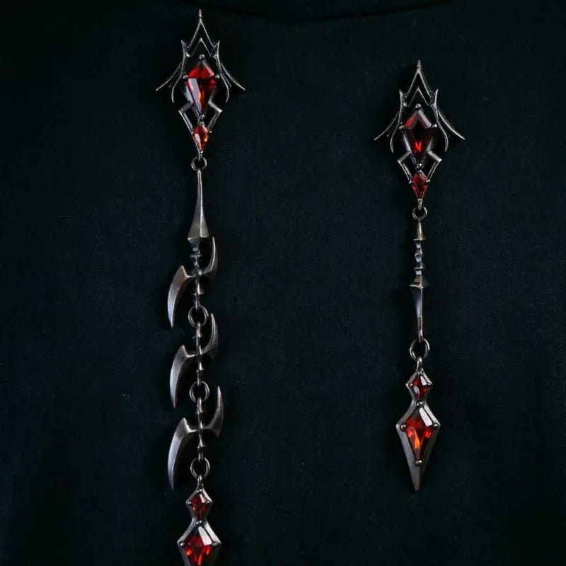 Asymmetrical Fish Bone Stud Earrings - Angel's House of Design Co.