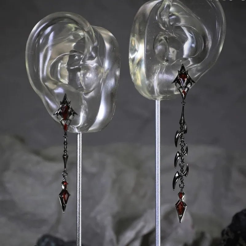 Asymmetrical Fish Bone Stud Earrings - Angel's House of Design Co.