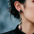 Asymmetrical Fish Bone Stud Earrings - Angel's House of Design Co.