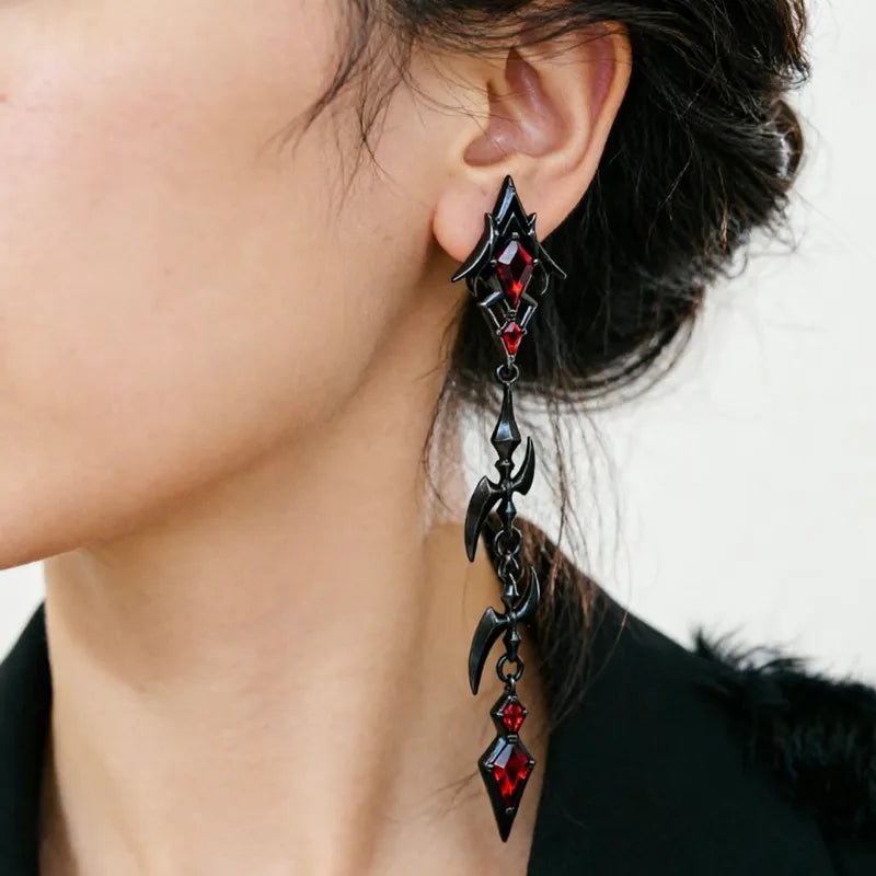 Asymmetrical Fish Bone Stud Earrings - Angel's House of Design Co.