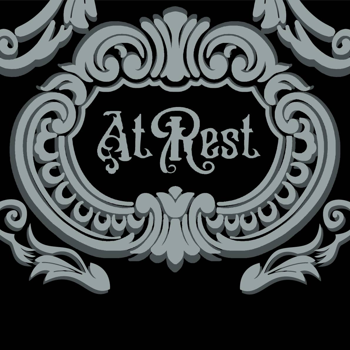 At Rest Coffin Plaque Crew Socks - Angel's House of Design Co.