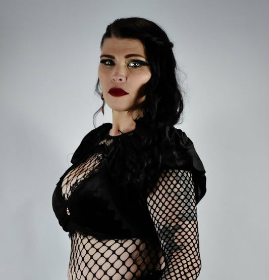 Cap Sleeve Velvet Shrug