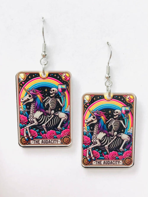 Audacity Earrings, Acrylic Earrings - Angel's House of Design Co.