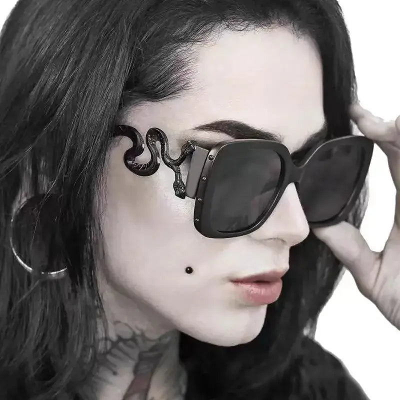 Women's Retro Gothic Double-Headed Snake Sunglasses